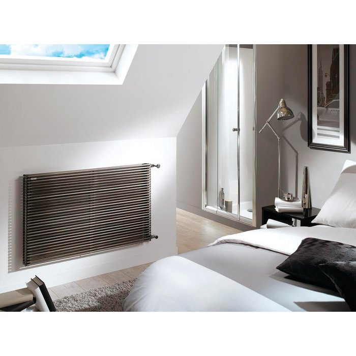 Radiateur eau chaude - ACOVA - Striane - Horizontal double - Blanc-2