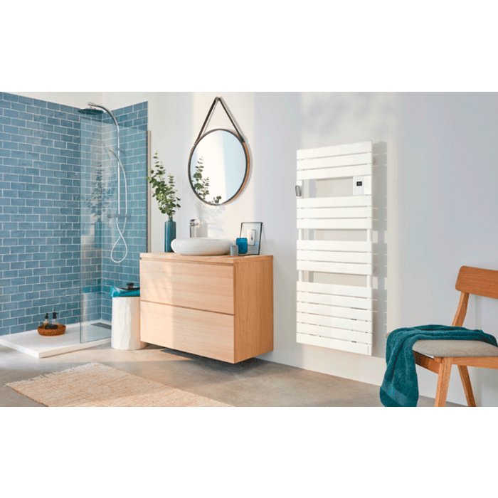 Radiateur sèche-serviettes ATLANTIC – Connecté avec soufflerie – Adelis - Blanc brillant-4