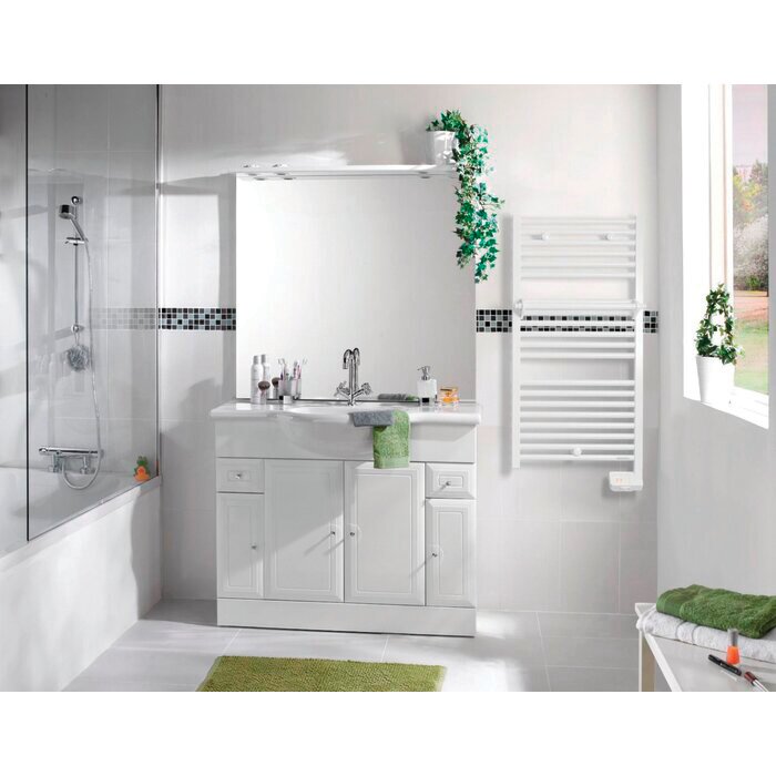 Sèche serviettes - ATLANTIC - 2012 Etroit - Electrique - Blanc-6