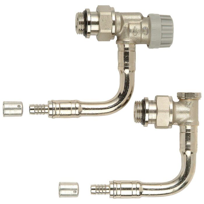 Kit hydrocâblé thermostatique – COMAP – Équerre inverse – À glisser PER 1/2"-12 – M30 – Simple
