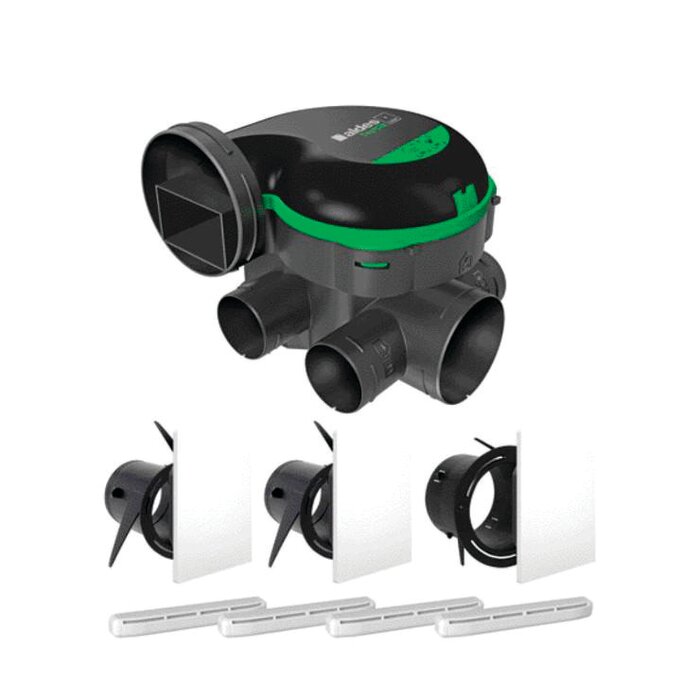 Kit VMC simple flux Hygroréglable - ALDES - EasyHOME PureAIR Classic + Grilles de ventilation ColorLINE® + Entrées d'air AirFILTER® - 11033056