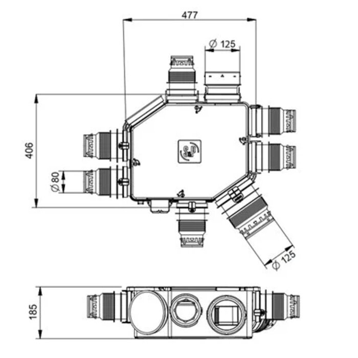 Kit VMC S&P Unelvent - Serenite Ecowatt RD K - 607411-1