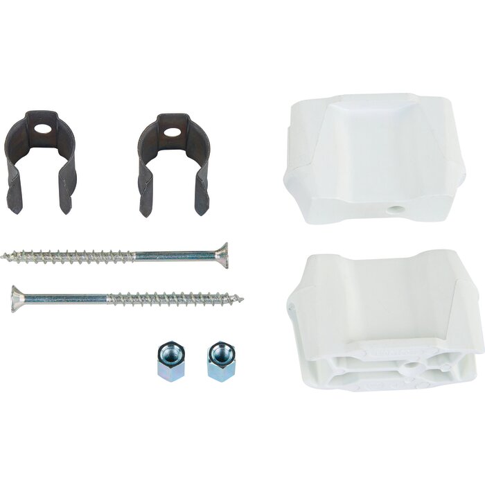 Cache Piquages pour chauffe eau Linéo Connecté 100L et 150L - Blanc - 341083-4