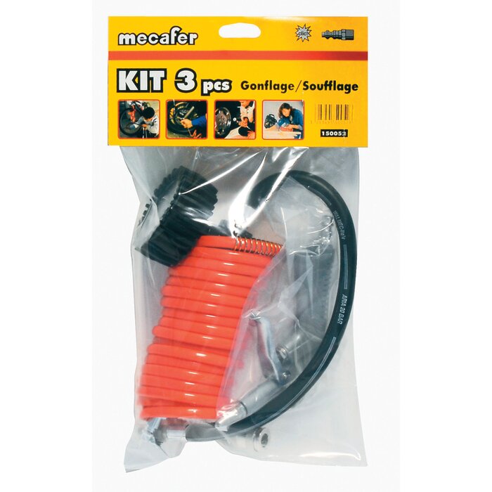 Kit gonflage et soufflage – MECAFER – 3 pièces – raccords rapides-2