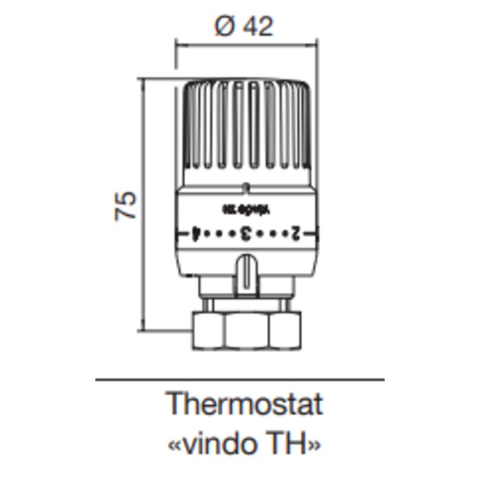 Tête thermostatique de radiateur Vindo TH - Oventrop-1