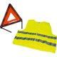 Kit de signalisation réfléchissant pour véhicule - Triangle - Gilet