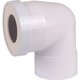 Pipe WC courte à 90° - Femelle - Diamètre 100 mm
