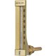 Thermomètre coudé boîtier aluminium pour plancher chauffant - 63 mm - Distrilabo