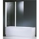 Pare-baignoire verre transparent - 2 vantaux - 150 x 120 cm - Aurora - Novellini