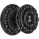 Bouton de porte fonte noir - Carré 6 mm - Dahlia - Jardinier massard