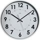 Horloge silencieuse Abylis Orium - Diamètre 30 cm - Blanc