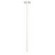 Pied pour boîte aux lettres - BURG WACHTER – Blanc - Tube Ø 40 x 1 150 mm