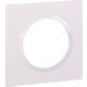 Plaque carrée 1 poste finition - Dooxie composable - Blanc