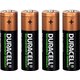 Piles rechargeables AA Duracell - Blister de 4 - HR06 - 1300 mAh - Alcaline