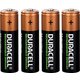 Piles rechargeables AA Duracell - Blister de 4 - HR06 - 2500 mAh -  Alcaline
