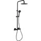 Colonne de douche thermostatique - Ibaya - SIDER - Noir