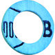 Sachets de 100 joints fibres - Riquier - Bleu - 3/8" - Ep 2 mm