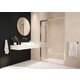 Paroi de douche - LEDA - Vista - Axe excentré - Partie fixe en ligne - 120cm 