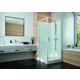 Cabine de douche Izi Glass2 Leda - Carrée - Portes pivotantes - Verre transparent