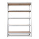 Étagère métallique galvanisée – AR SHELVING – Rivet Budget – 5 niveaux - 180x120x40 cm