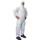 Combinaison de protection jetable - A cagoule - Type 5/6 – Blanc