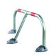 Barrière de parking rabattable – MOTTEZ – Acier zingué – Cylindre européen – 94 cm