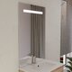 Ensemble meuble salle de bain PMR – 70 cm – Miroir LED – Plan vasque simple