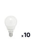 Lot de 10 ampoules LED sphérique - Dhome - E14 - 470 Lumens - 5 W - 2700 K