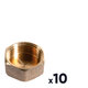 Bouchon laiton à visser - F 3/4" - Lot de 10