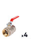 Vanne à boisseau sphérique - SIDER - PN40 - FF - Lot de 4