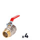 Vanne à boisseau sphérique - SIDER - PN40 - M/F - Lot de 4
