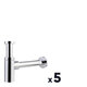 Lot de 5 siphons design pour lavabo - Odyssea