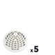 Lot de 5 grilles de siphon PVC - Ø 150 mm - Purus