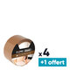 Lot de 4 rubans adhésif d'emballage + 1 OFFERT - Fixpro - Longueur 100 m x 50 mm