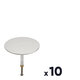 Lot de 10 clapets de vidage de baignoire - VALENTIN