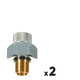 Raccord diélectrique - Mâle / Femelle - Lot de 2