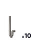 Lot de 10 siphons plastique M.A.L. - SFERACO - Sortie horizontale - ABS
