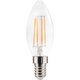 Ampoule LED flamme à filament - DHOME - E14 - 2,2 W - 470 lm - 2700 K - Claire - Classe A