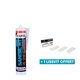 Mastic silicone neutre - Sanisil NT - Fixpro - Blanc - Lot de 12 + 1 applicateur de silicone OFFERT
