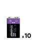 Lot de 10 piles lithium – UNIVERCEL – CR – 9 V