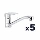 Lot de 5 Mitigeurs évier - SIDER - Prima - Bec orientable