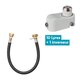 Lot de 10 Lyres souples propane/butane - FAVEX - 70 cm + 1 inverseur limiteur propane OFFERT
