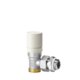 Robinet de radiateur équerre thermostatique - M 3/8" - RBM