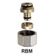 Raccord PER droit - Femelle Pas RBM - Ø 12 mm - RBM