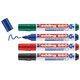 Étui de 4 marqueurs - 660 - EDDING - Pour tableau blanc - Noir, Rouge, Bleu et Vert