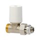 Robinet de radiateur droit à visser - M 1/2" - Simple réglage - RBM