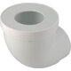Pipe WC courte – NICOLL – Ø93 mm – PVC blanc – Joint à lèvre