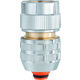Raccord rapide aquastop - Claber - Laiton chromé