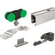 Kit de garniture - MANTION - Pour une porte jusqu'à 40  kg - Rail  L. 1,65 m