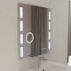 Ensemble meuble salle de bain PMR – CREAZUR - L.70 cm – Plan vasque – Miroir LED